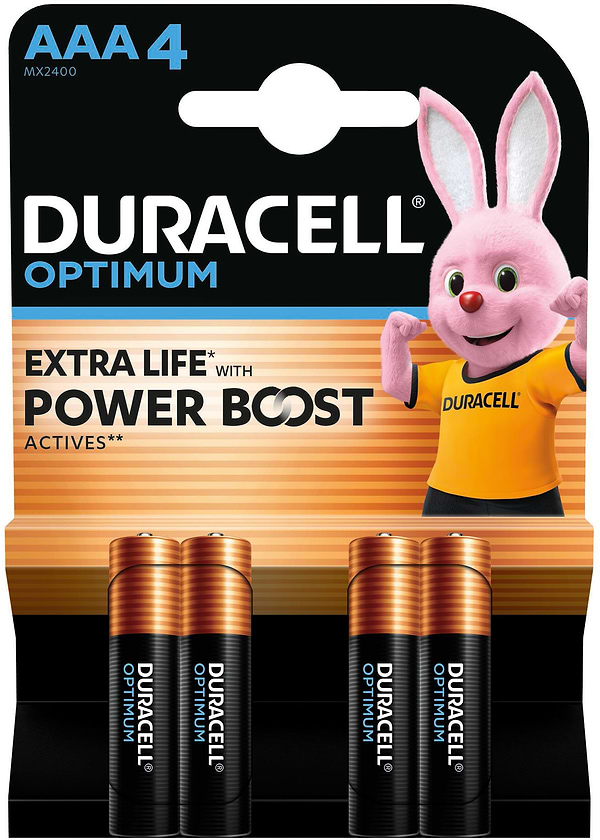 Фото - Батарейка тип AAA Duracell LR03 KPD 04*10 OPTIMUM УП. 1X4 ШТ