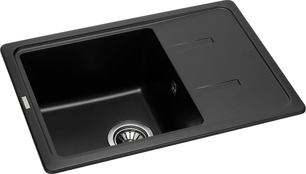 Фото - Мийка кухонна GRANADO Palma Black Shine