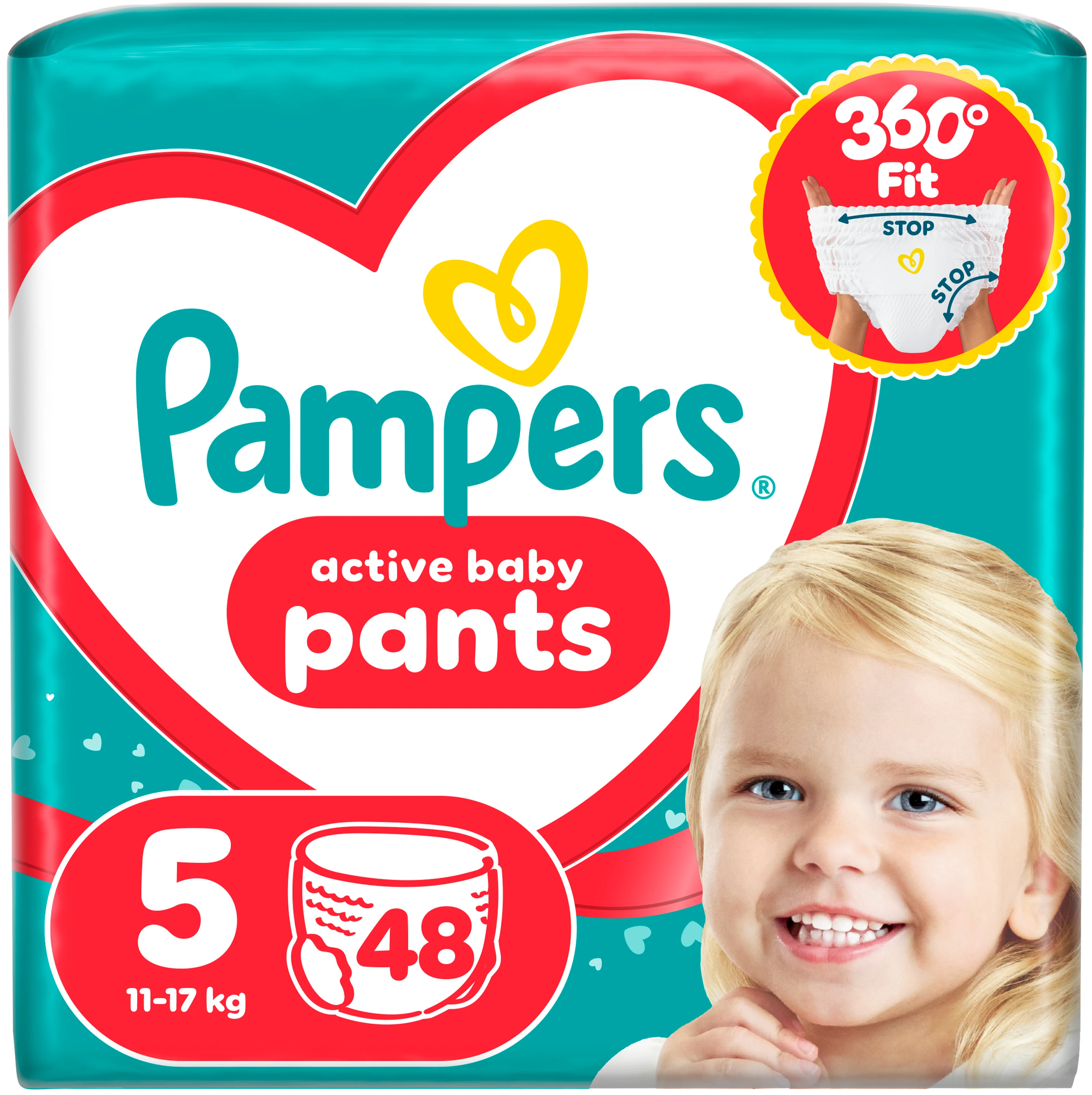 Одноразові підгузки-трусики Pampers Active Baby Pants Розмір 5 (11-17 кг) 48 шт. (80815114)