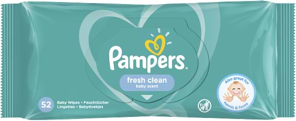 Фото - Салфетки влажные для детей Pampers Fresh Clean 52 шт. (8001841041360)