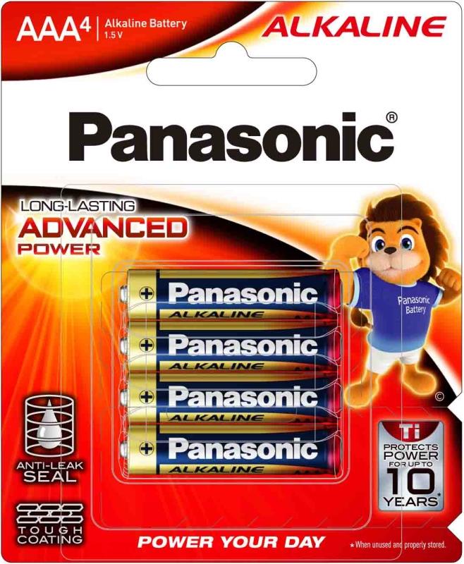 Батарейка тип AAA Panasonic Alkaline Power лужна, 4 шт. (LR03T/4B)