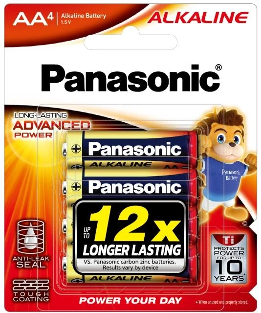 Батарейка тип AA Panasonic Alkaline Power лужна, 4 шт. (LR6T/4B)