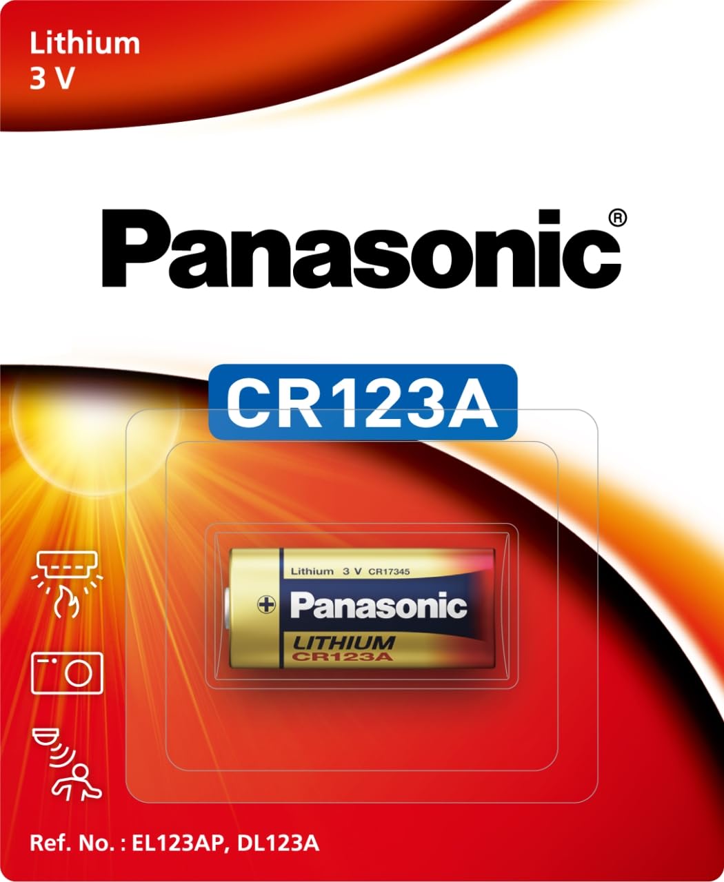 Батарейка Panasonic Літієва, 1 шт. (CR-123AW/1BE)