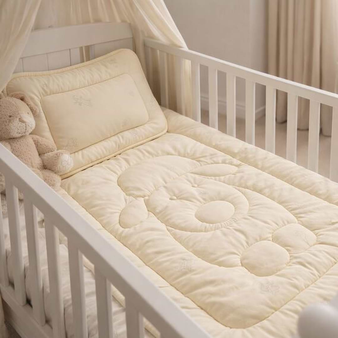 Ковдра дитяча зима PAPAELLA Wool вовняна 100х135 см та подушка 40х60 см (8-35761)