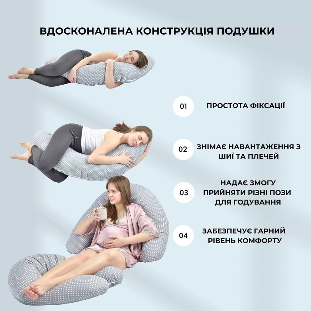 Подушка для годування PAPAELLA з гудзиком 30х190 см (8-31484*001)