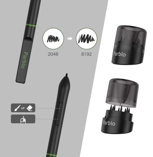 Фото - Графический планшет Parblo A610 Plus V2 Black