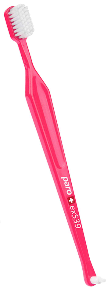 Фото - Зубна щітка Paro Swiss paro toothbrush exS39, з монопучковою насадкою, рожевий (7.9714/5)