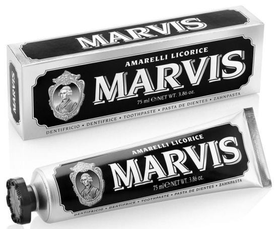 Фото - Зубна паста Marvis Амареллі лакриця та м'ята 85 мл (8004395111749)