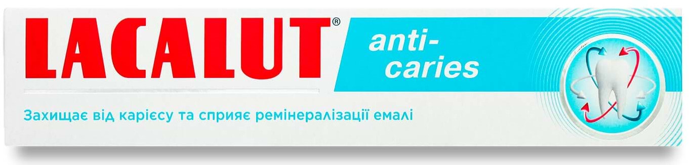 Фото - Зубна паста Lacalut anti-caries 75 мл (4016369694534)
