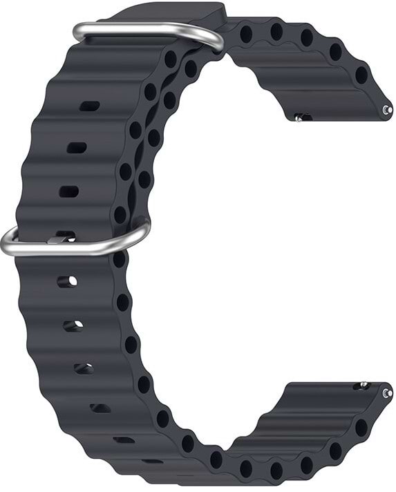 Ремешок для смарт-часов BeCover Wave Style 20mm for Amazfit Bip 3/3 Pro/GTR 42 мм/GTR Mini/GTS/GTS 2 mini/GTS 3/GTS 4/GTS 4 Mini/Amazfit Active/Active 2 Midnight (714176)
