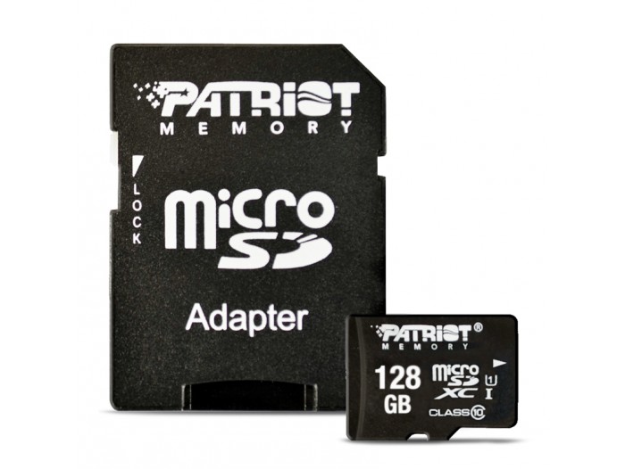 Фото - Карта памяти Patriot 128GB microSDXC C10 UHS-I LX + SD (PSF128GMCSDXC10)