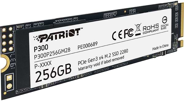 Фото - SSD-накопичувач внутрішній Patriot P300 256GB M.2 2280 PCIe NVMe 3.0 x4 TLC (P300P256GM28)
