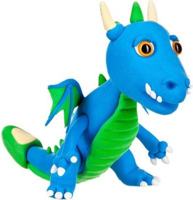 Фото - Масса для лепки Paulinda Super Dough Cool Dragon Дракон Синий (PL-081378-16)
