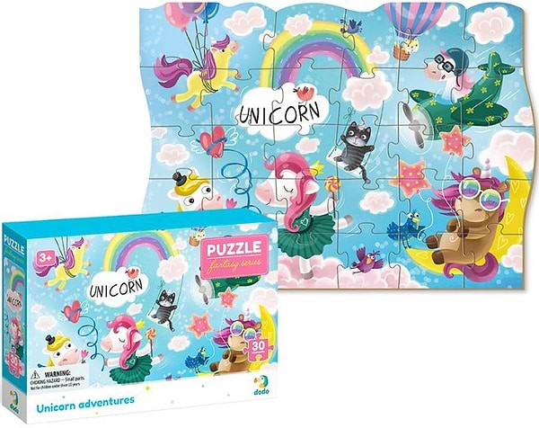 Фото - Пазлы картонные (3-4 года) Dodo Пригоди єдиноріжків, 30 ел. (300416)