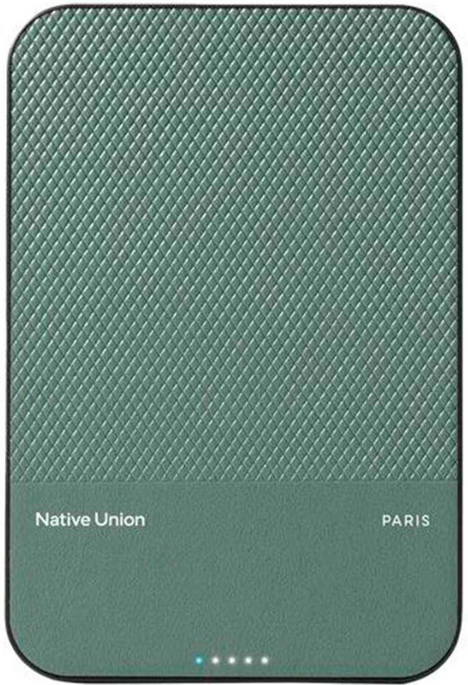 Батарея мобільна Native Union Classic Magnetic Qi2 5 000mAh Slate Green (PB-5KMS-GRN-Q2) - Фото 1