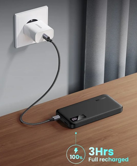 Фото - Батарея мобильная UGREEN PB311 10000mAh 20W Two-way FC Black