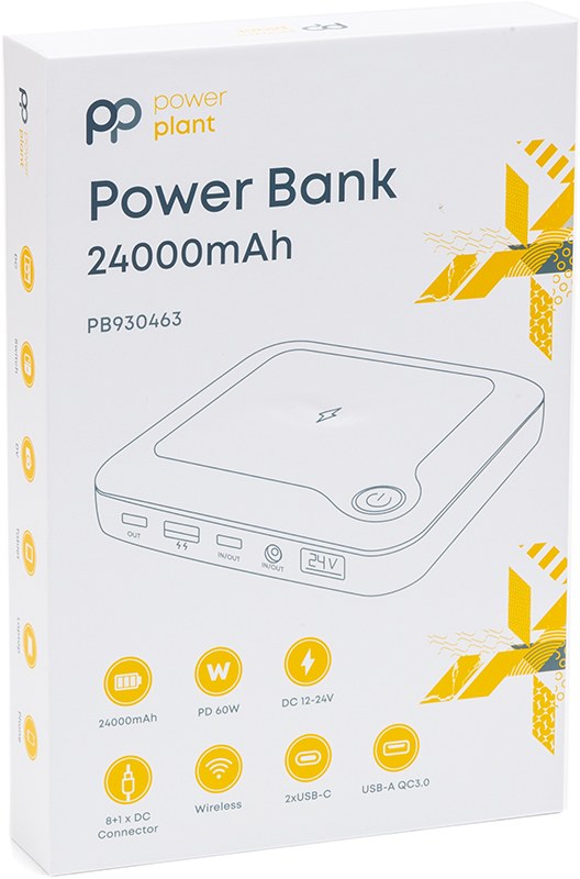 Фото - Батарея мобильная PowerPlant 24000mAh PD 60W 2xUSB-C USB-A QC3.0 Wireless (PB930463)