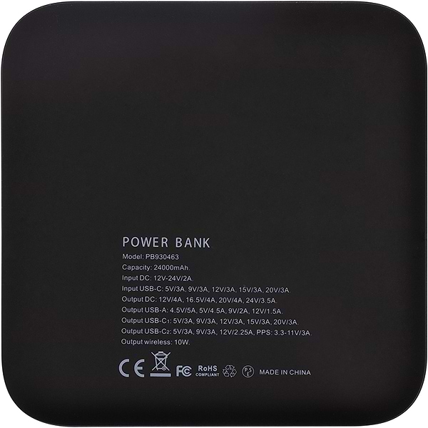 Фото - Батарея мобильная PowerPlant 24000mAh PD 60W 2xUSB-C USB-A QC3.0 Wireless (PB930463)