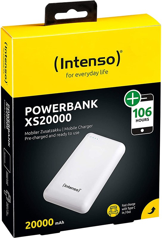 Фото - Батарея мобильная Intenso XS20000 3.1A 20000mAh, USB-C OUT White (7313552)