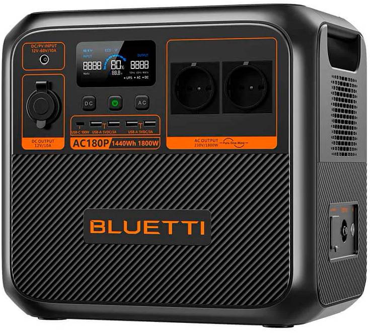 Фото - Зарядна станція універсальна Bluetti AC180P 1440Wh 400000mAh 1800W