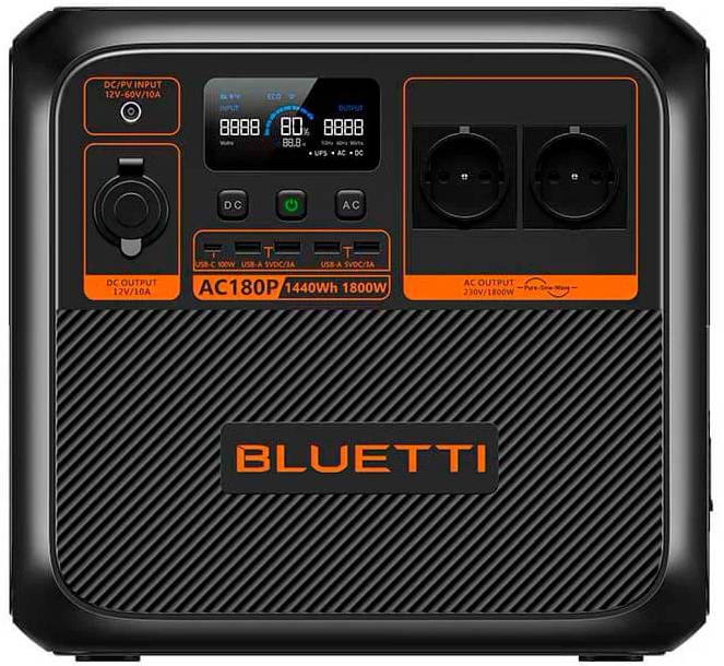 Зарядна станція універсальна Bluetti AC180P 1440Wh 400000mAh 1800W - Фото 1