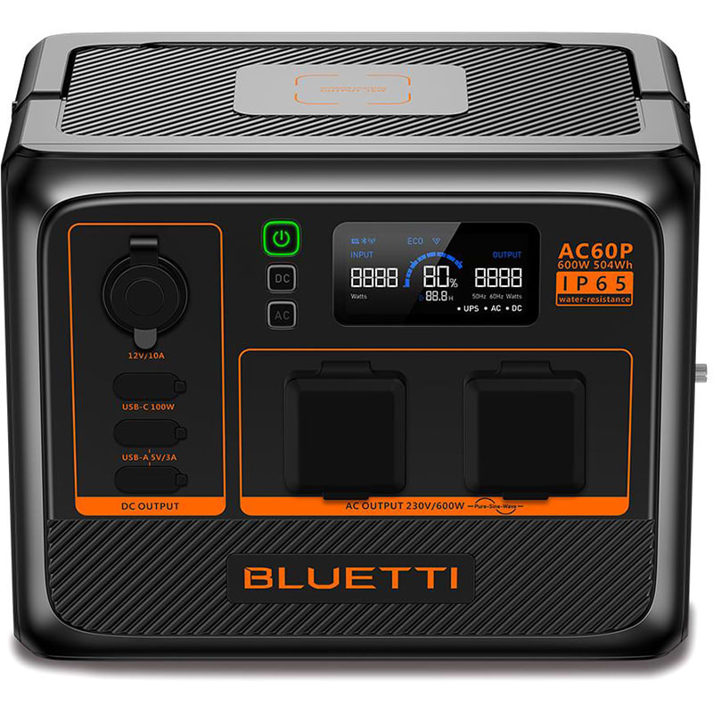 Зарядна станція універсальна Bluetti AC60P 504Wh 140000mAh 600W