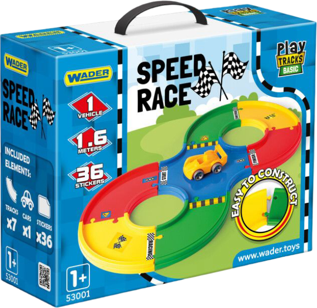 Игровой набор Wader Play Tracks Basic скоростная гонка (53001)