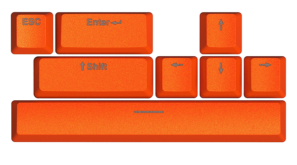 Фото - Додаткові змінні клавіші для клавіатури Hator Orange PBT ESC/SPACE/ENTER/R.SHIFT/ARROWS (HTS-712)