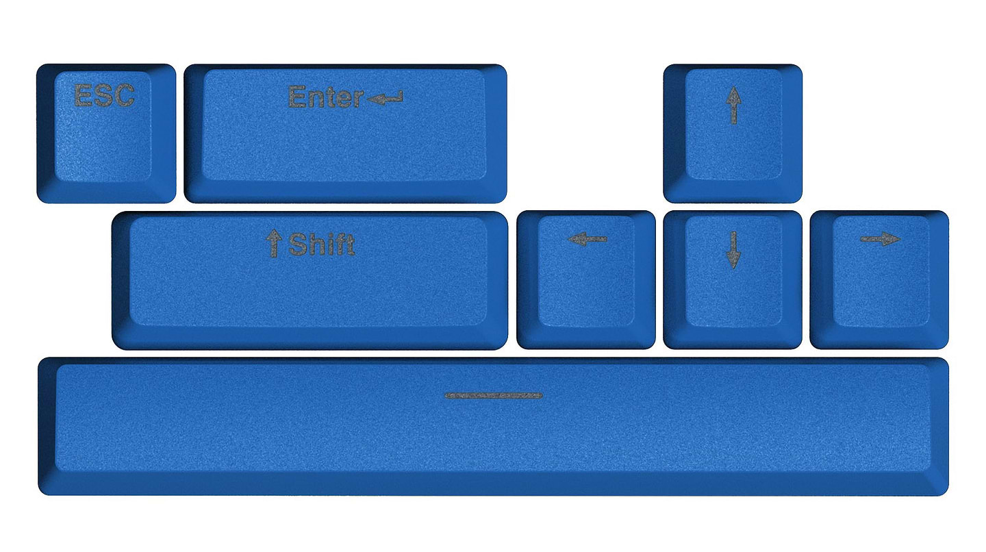 Дополнительные сменные клавиши для клавиатуры Hator Royal Navy Blue PBT ESC/SPACE/ENTER/R.SHIFT/ARROWS (HTS-714)