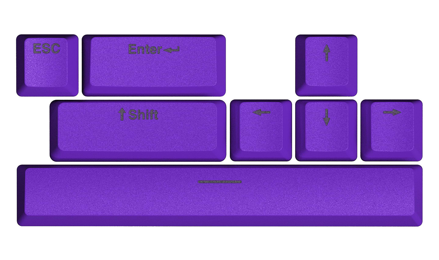 Додаткові змінні клавіші для клавіатури Hator Vivid Lilac PBT ESC/SPACE/ENTER/R.SHIFT/ARROWS (HTS-716) - Фото 1