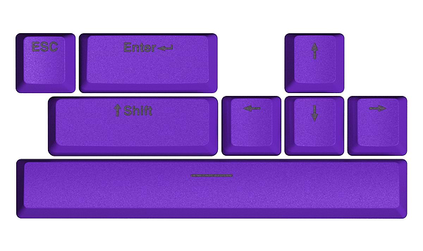Фото - Дополнительные сменные клавиши для клавиатуры Hator Vivid Lilac PBT ESC/SPACE/ENTER/R.SHIFT/ARROWS (HTS-716)