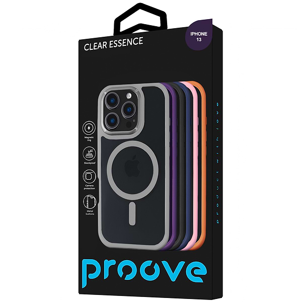 Фото - Чохол для смартфону Proove Clear Essence Case with Magnetic Ring iPhone 13 Deep Purple (PCCEIP130004)
