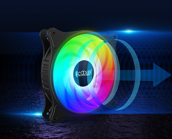 Фото - Корпусный вентилятор PCCooler FX 120 ARGB BK