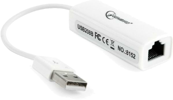 Фото - Уценка - Переходник USB- RJ-45 Gembird USB - Fast Ethernet White (NIC-U2-02)