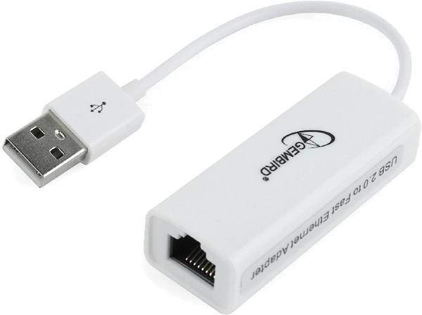 Фото - Уценка - Переходник USB- RJ-45 Gembird USB - Fast Ethernet White (NIC-U2-02)