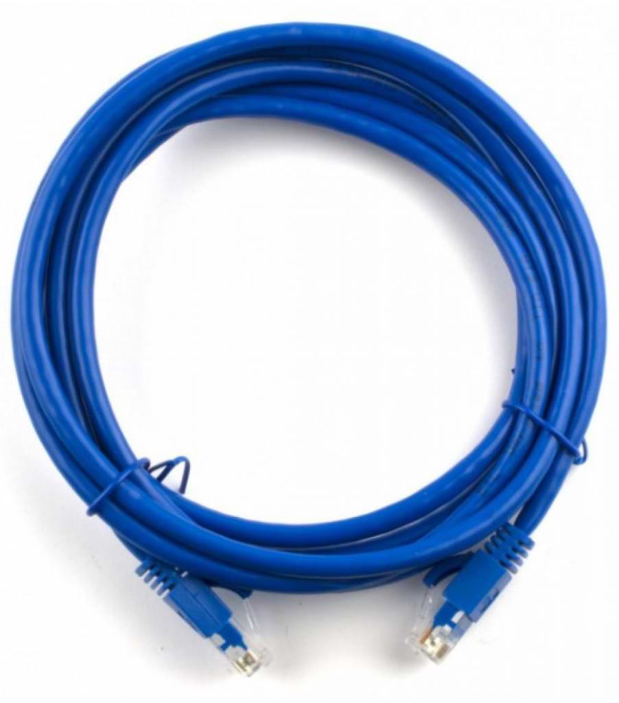 Кабель патч-корд Ritar Cat.5e UTP CCA 5 m Blue (PCR-CCA/5Be)
