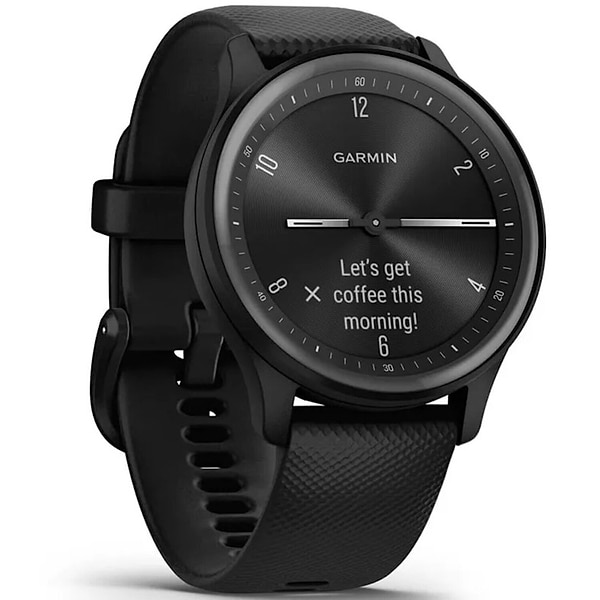 Фото - Смарт-часы Garmin vivomove Sport, Black, Silicone (010-02566-00)