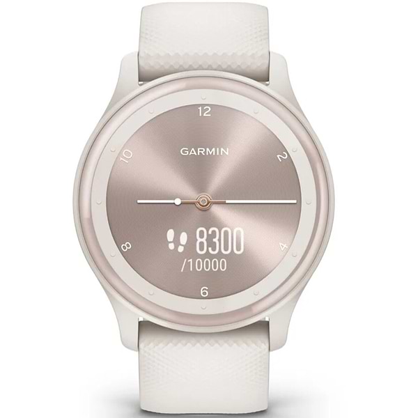 Фото - Смарт-годинник Garmin vivomove Sport, Ivory, Silicone (010-02566-01)
