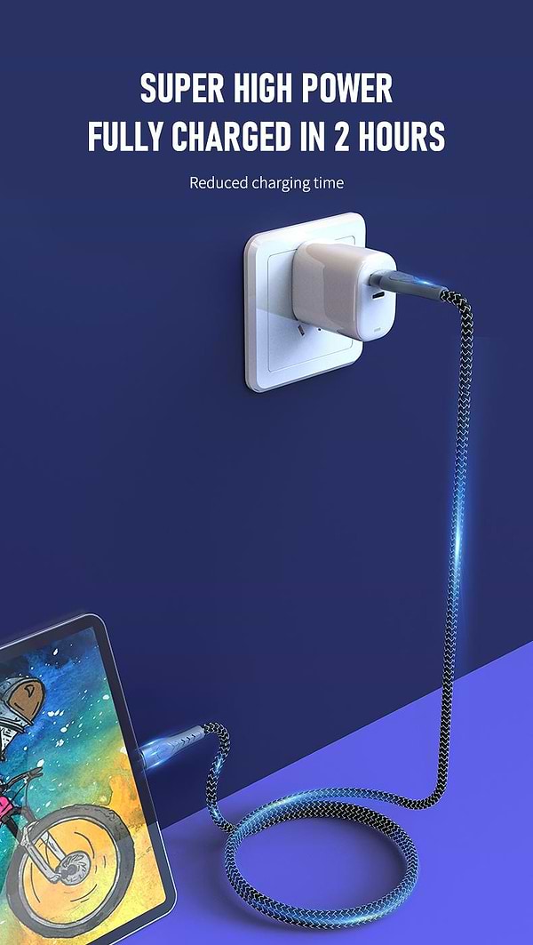 Фото - Кабель Proda PD-B70i Type-C to Lightning Pulsing Fast Charging 1.5 м (PD-B70i-GR)