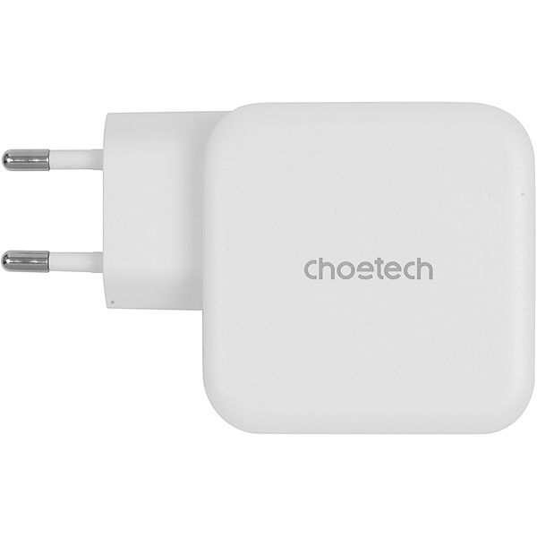 Фото - Сетевое зарядное устройство Choetech GaN USB Type-C Type-A 65W PD QC (PD8002)