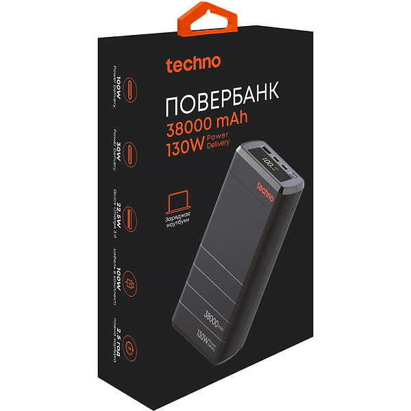 Фото - Батарея мобільна techno 38000mAh PDC130