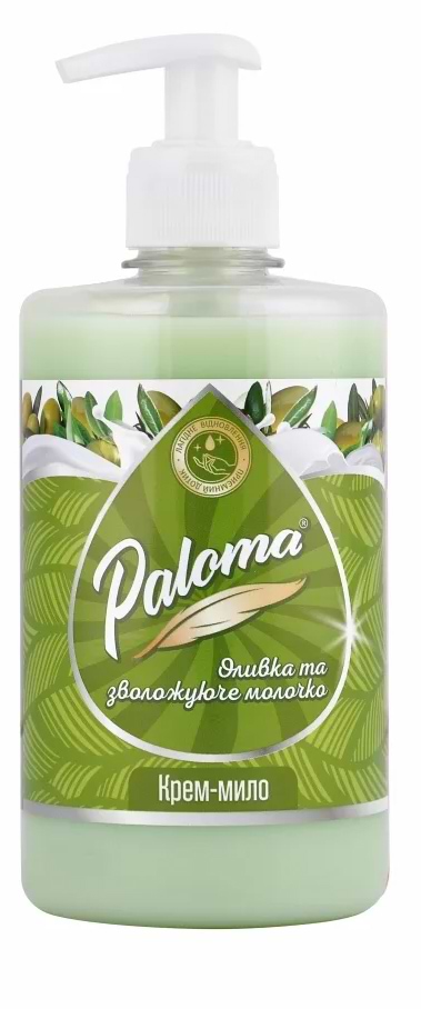 Рідке мило для рук Paloma Оливкове та зволожуюче молочко 500 мл (PE50700)