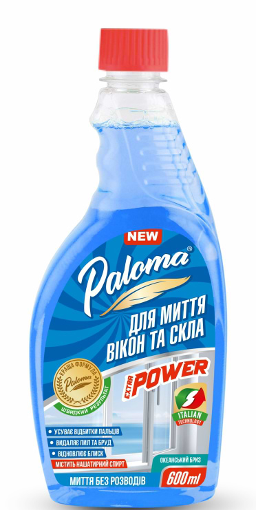 Засіб для чищення скла Paloma 600 мл запаска (PE50953) - Фото 1