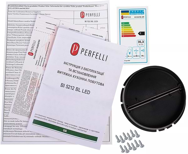 Фото - Витяжка вбудована Perfelli BI 5212 BL LED