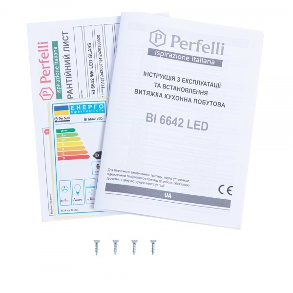 Фото - Вытяжка встраиваемая Perfelli BI 6642 WH LED