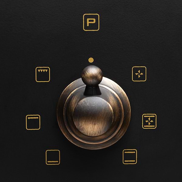 Фото - Духовой шкаф Perfelli BOE 6610 BL RETRO