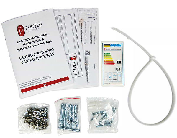 Фото - Вытяжка декоративная Perfelli CENTRO 35PEB NERO