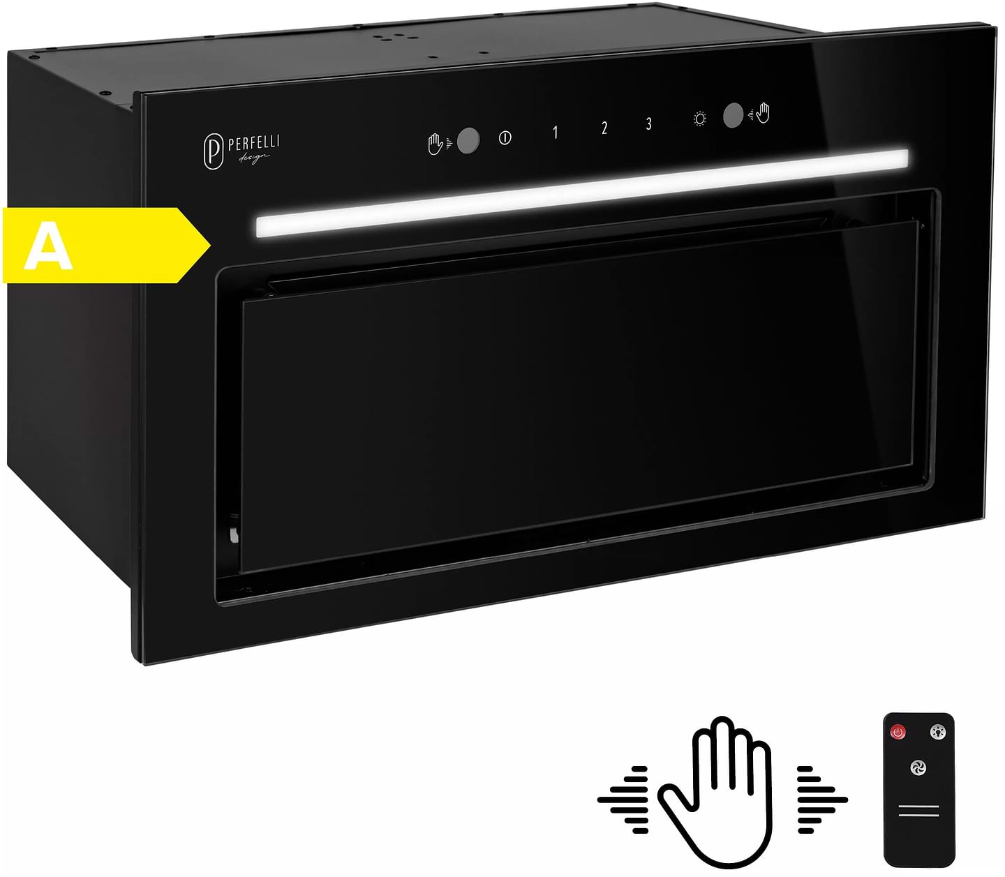 Вытяжка встраиваемая Perfelli DESIGN FILINI 5 NW NERO SILENZIO