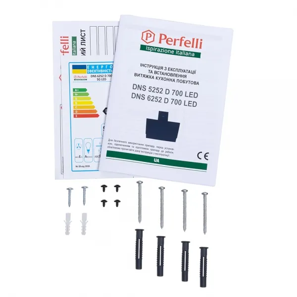 Фото - Вытяжка декоративная Perfelli DNS 6252 D 700 SG LED