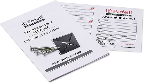 Фото - Вытяжка декоративная Perfelli DNS 67143 B 1100 BL LED Strip